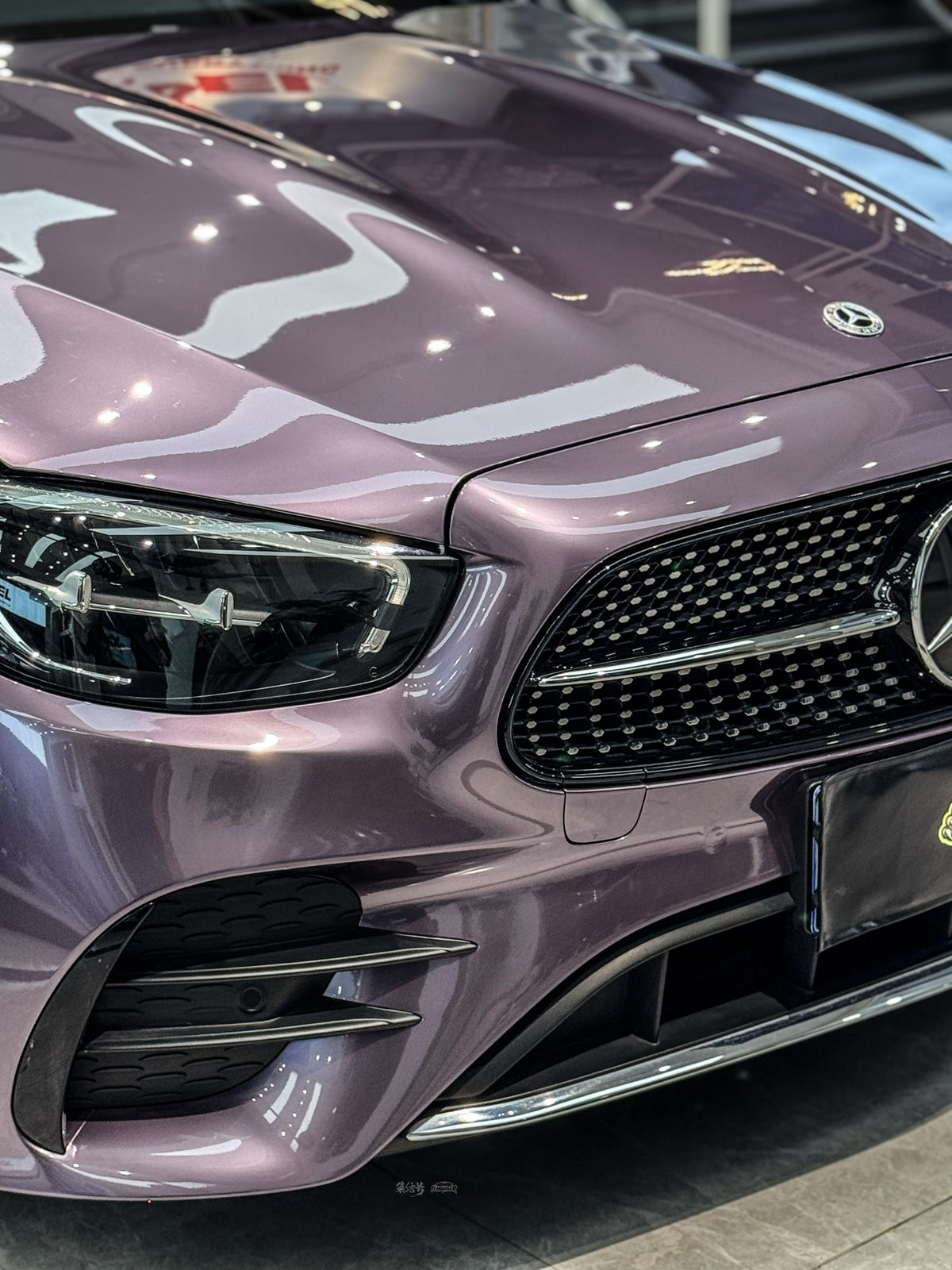 Car Wrap Cost PPF Water Purple for Mercedes Benz