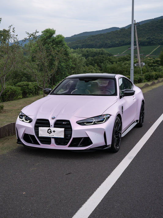 Car Wrapping Near Me In New York PPF Liquid Gauze Pink for BWM