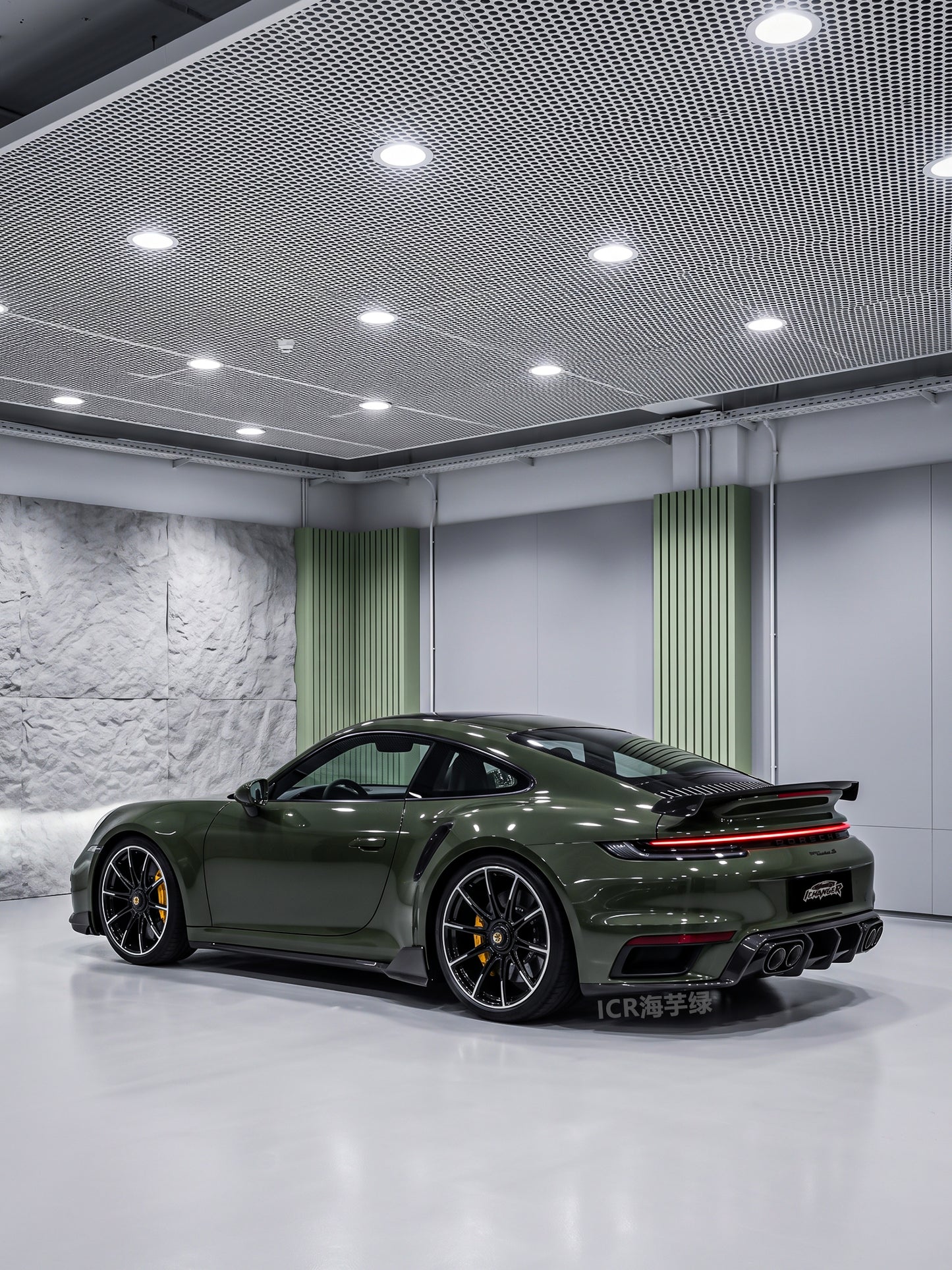 Wrapping Car Cost PPF Calla Lily Green for Porsche