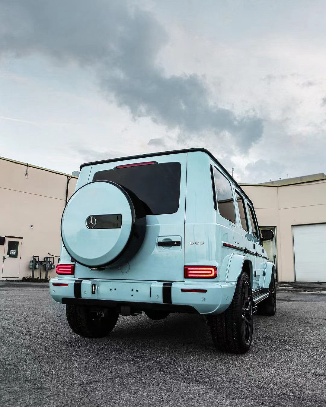 Full PPF Wrapping Car in Los Angeles PPF Alps Blue for Mercedes Benz G63