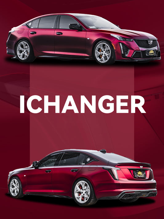 Where Have Wrap Shop Car Wrapping PPF Matte Matisse Red for Cadillac CT5