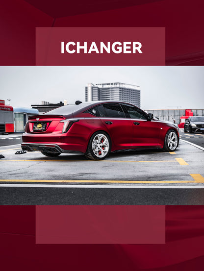 Where Have Wrap Shop Car Wrapping PPF Matte Matisse Red for Cadillac CT5