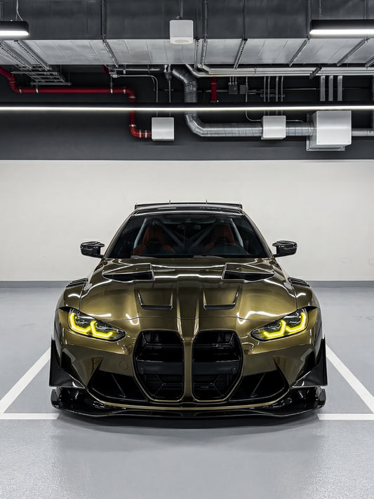 Auto Film Premium Vinyl Wrap Golden Copper for BMW M4 G82