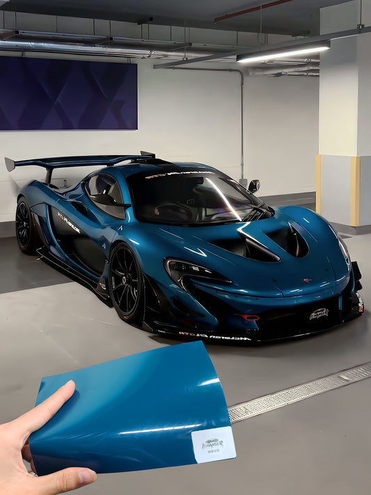 Wrapping A New Color for your Car PPF Butterfy Valley Blue for McLaren