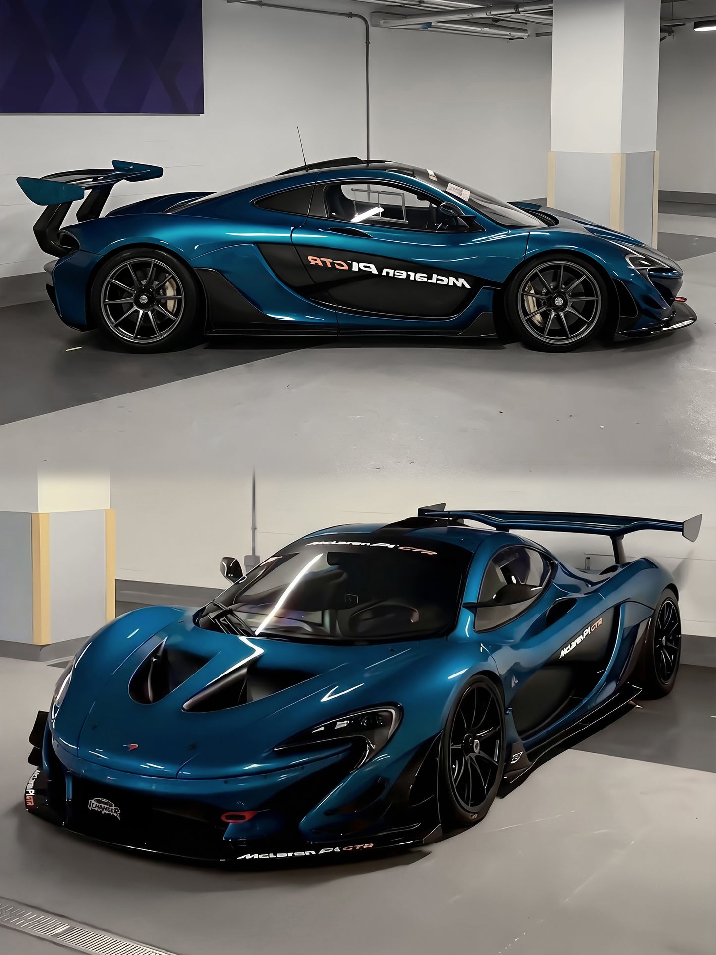Wrapping A New Color for your Car PPF Butterfy Valley Blue for McLaren
